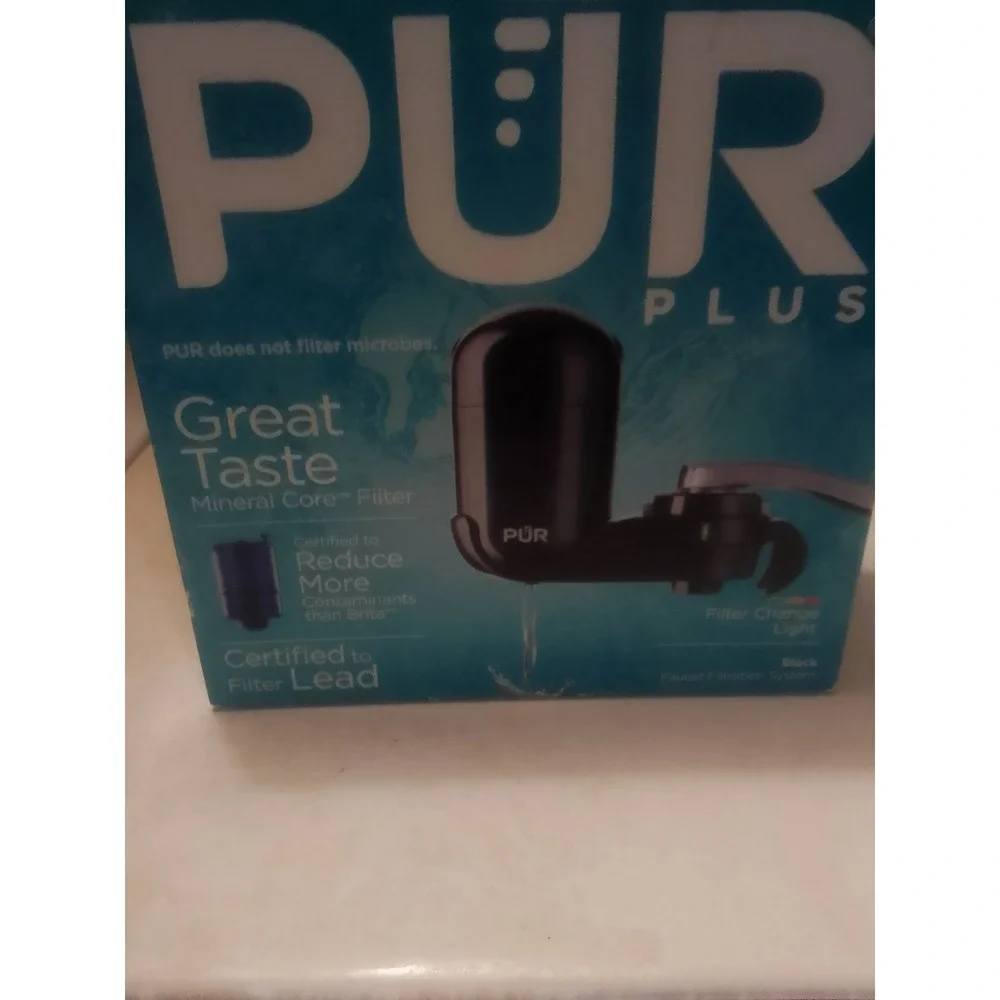 Pur Plus Black Faucet Filtration System Model FM2100B